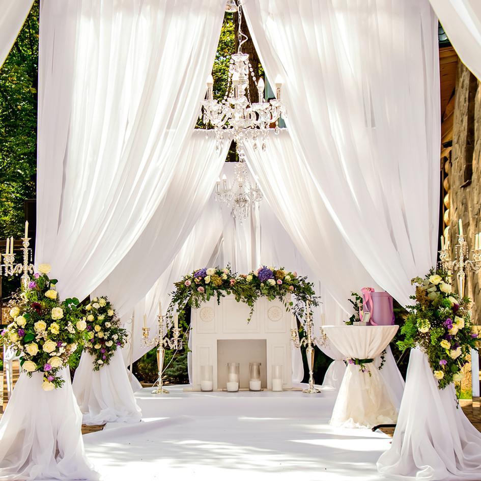 net cloth decoration ideas - Google Search  Draping ideas, Wedding  backdrop, Backdrops for parties