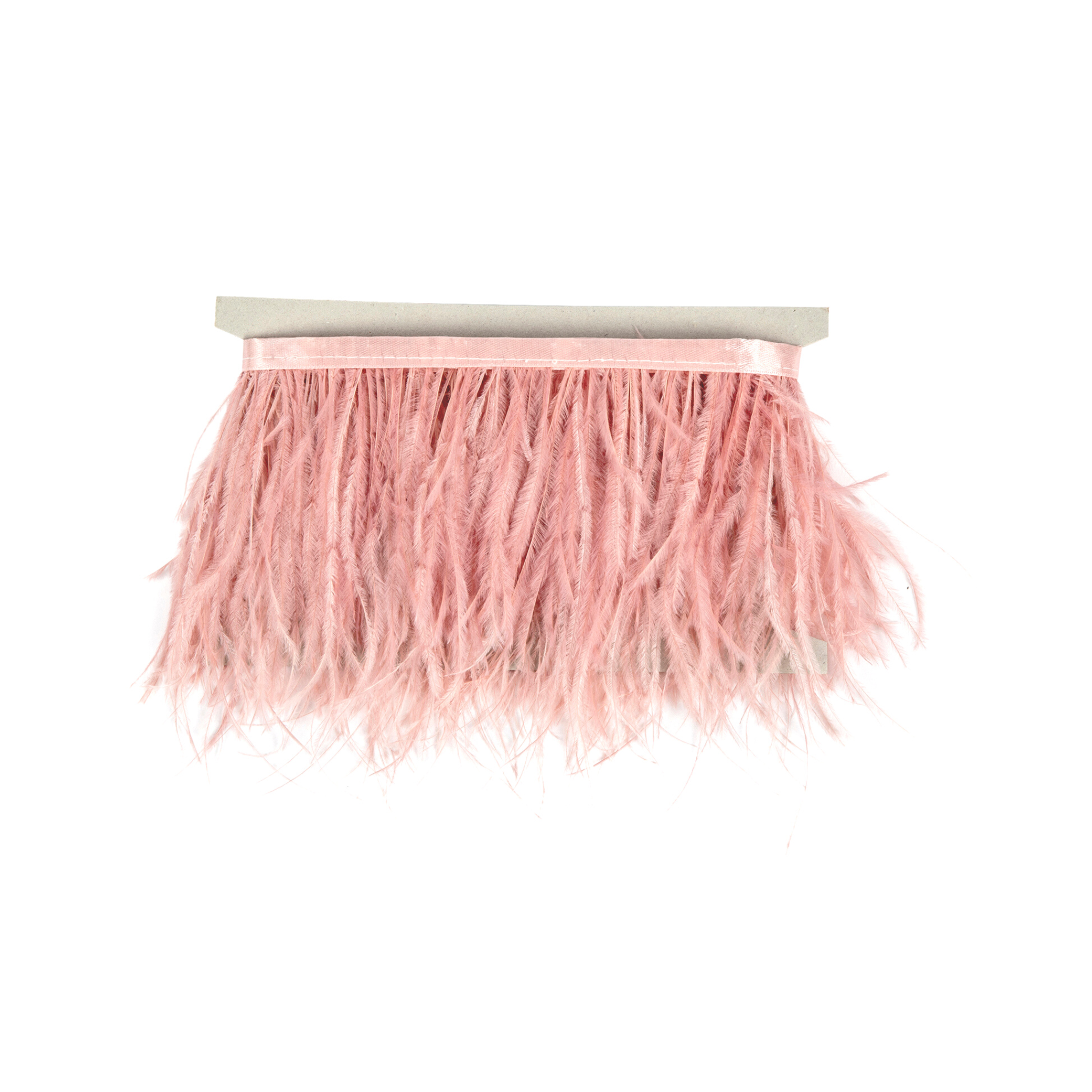 LIght Pink Ostrich Clutch