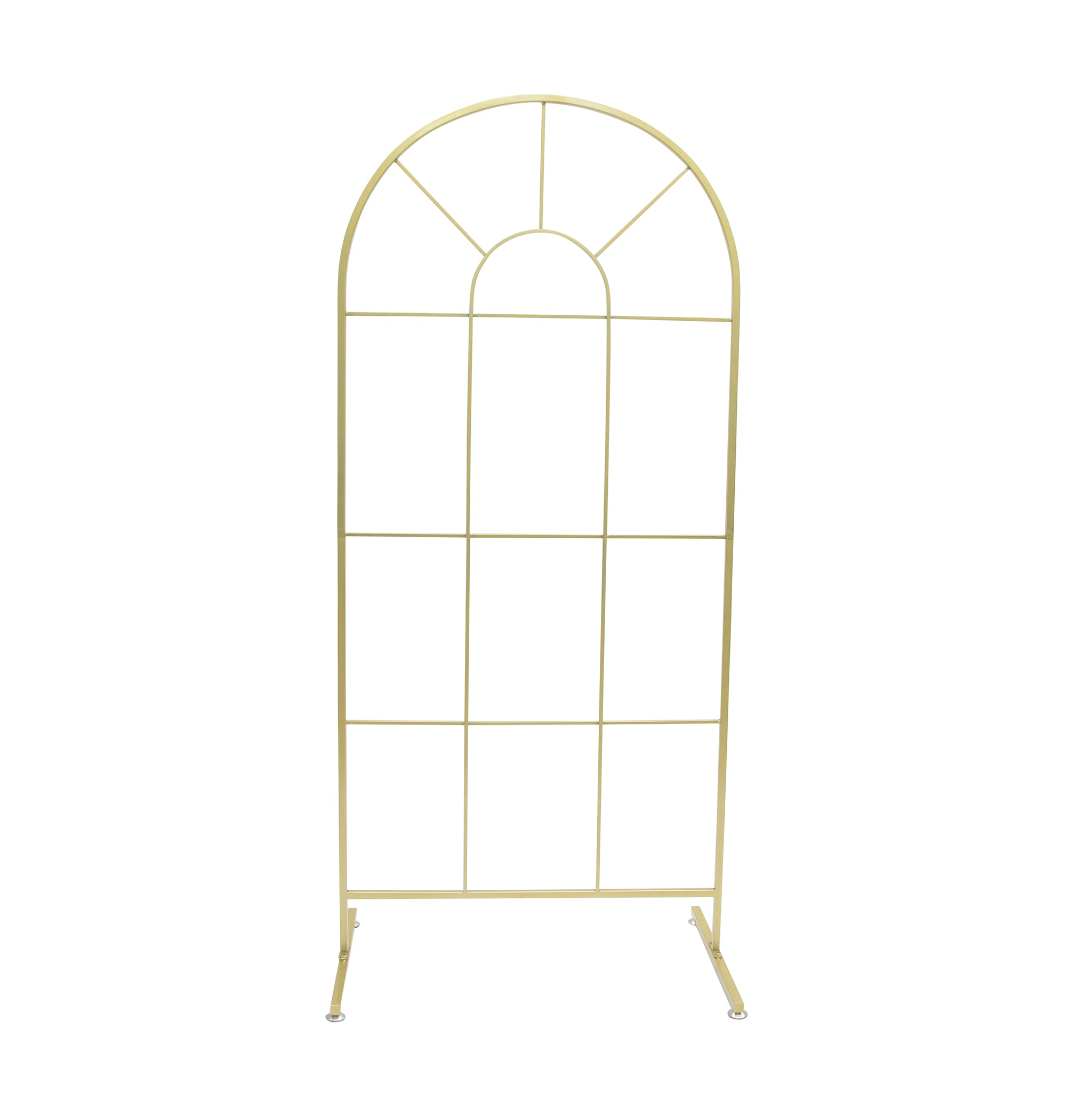 2 pcs 7.5 ft Rectangular Arch Backdrop Frame Stands - Gold– CV Linens