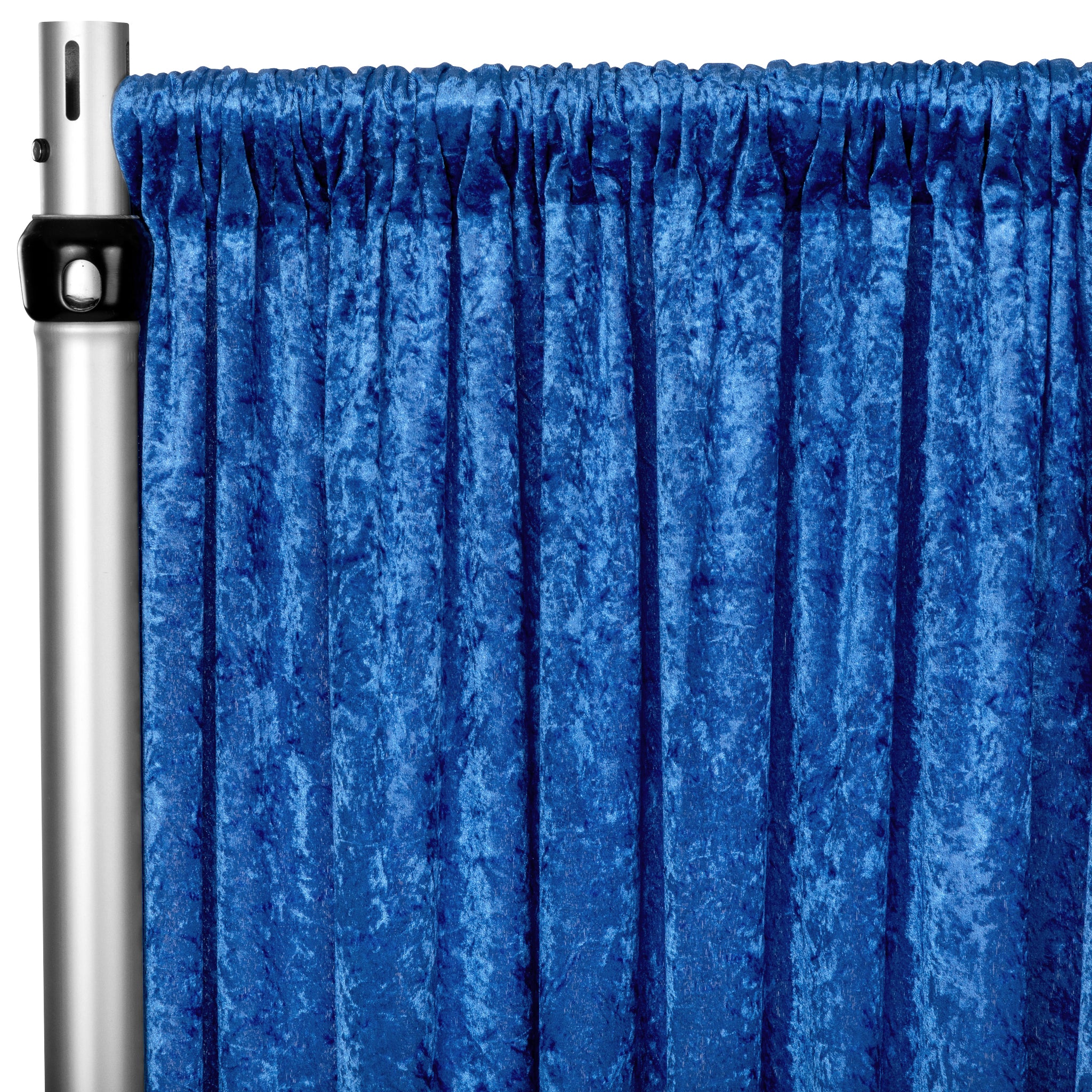 Velvet 12ft H x 52 W Drape/Backdrop Curtain Panel - Royal Blue– CV Linens