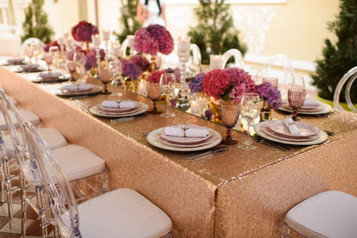 sequin tablecloth