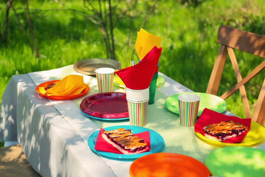 disposable-tableware-in-the-garden