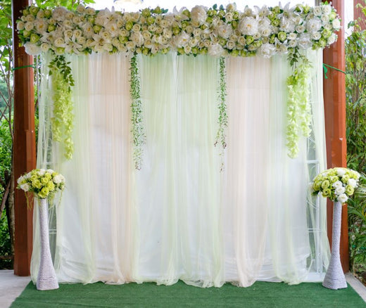 small wedding backdrop