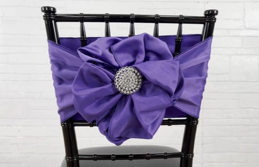 gift box bow chair sash