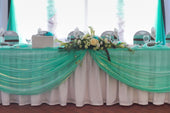 mint green table set