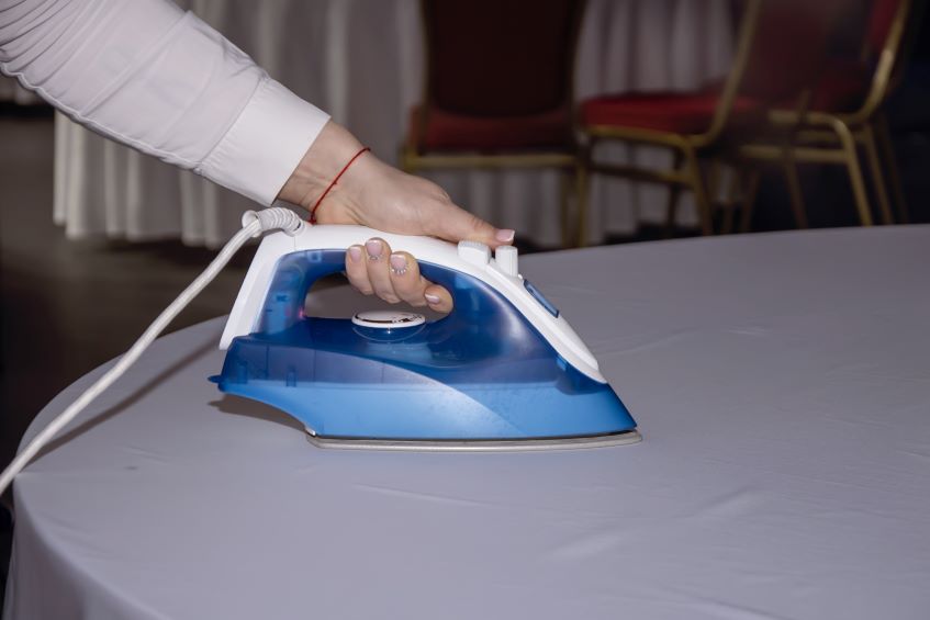 ironing-the-tablecloths