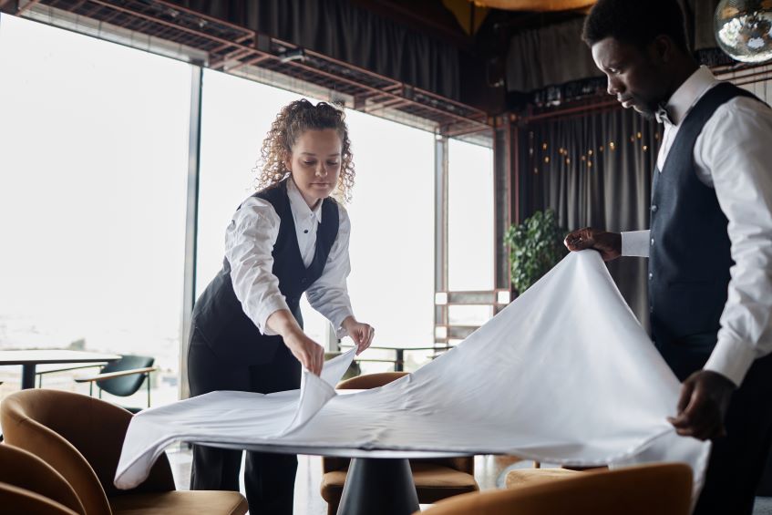 servers-preparing-the-restaurant