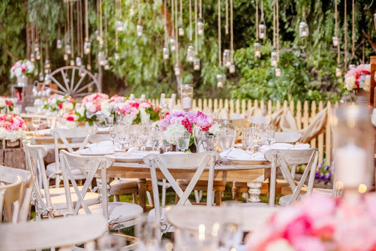 rustic wedding reception