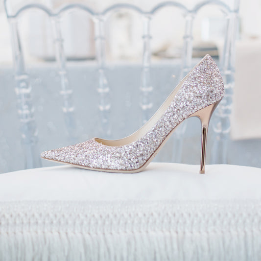 Dusty Blue Bridal Shoes - CV Linens