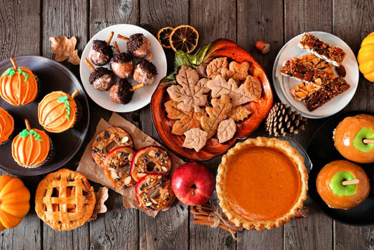 autumn dessert table