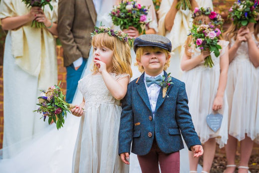 playful kids at the wedding