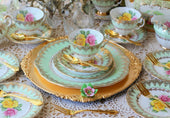 vintage-tea-set-with-gold-charger-plates