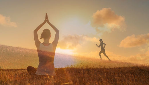 woman meditating