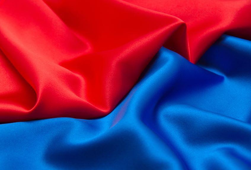 red-and-blue-fabrics