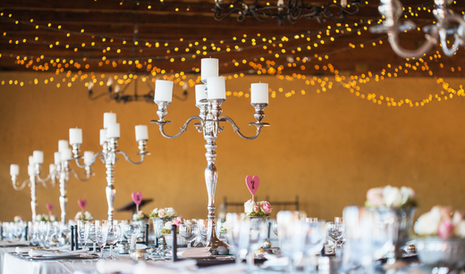 tall candelabra centerpiece