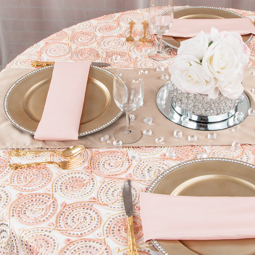 Blush and Champagne Wedding Palette - CV Linens