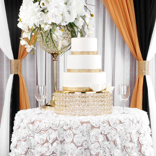 Satin-Rosette-Tablecloth