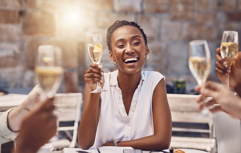 woman-having-a-toast-with-friends