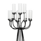 12 Arms Candle Holder Wedding Candelabra Table Centerpiece 48"H - Black