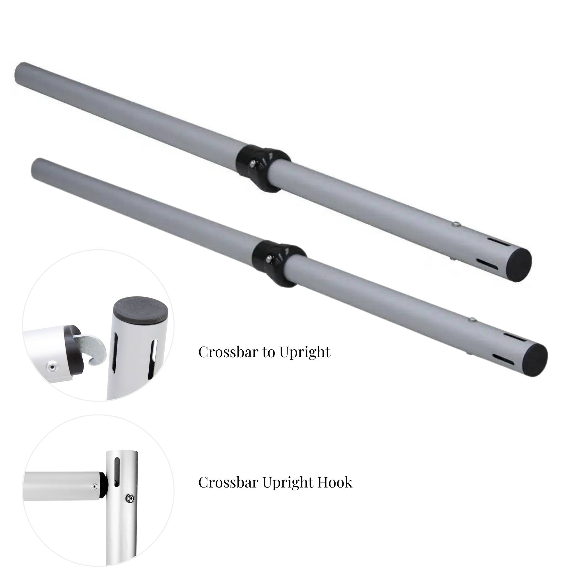 2 pc Telescopic Slip-fit Upright 6ft to 10ft with slip lock collar