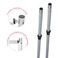 2 pc Telescopic Slip-fit Upright 6ft to 10ft with slip lock collar