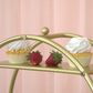 3 Tier Wheel Ring Dessert Stand - Gold