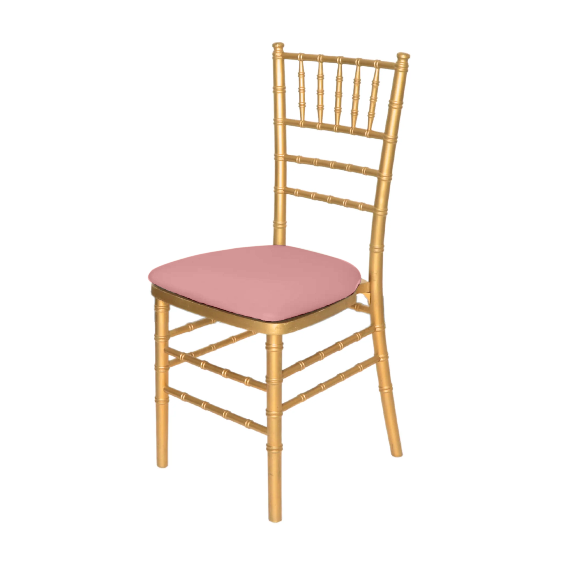 5 pcs/pk Spandex Chiavari Seat Pad Cover - Dusty Rose/Mauve