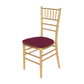 5 pcs/pk Spandex Chiavari Seat Pad Cover - Burgundy - CV Linens