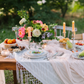 Premium Cheesecloth Table Runner 16FT x 25" - Blush/Rose Gold