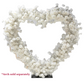 Floral 3D Backdrop for Open Heart Stand - White