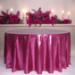 Glitz Sequins 120" Round Tablecloth - Magenta