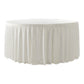 Velvet 120" Round Tablecloth - Ivory