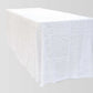 Flurries 90"x132" Rectangular Tablecloth - White