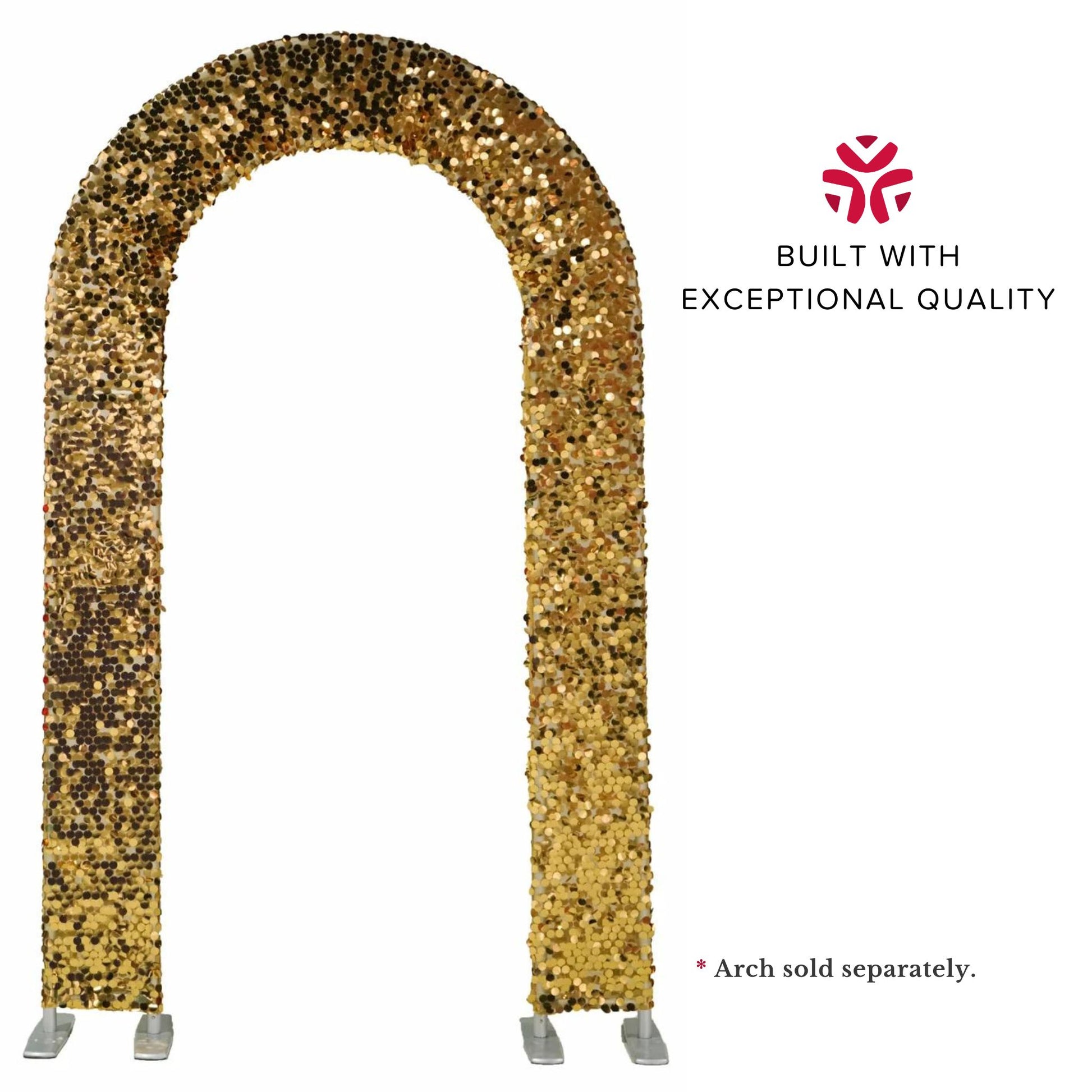 Payette Sequin Open Center Arch Cover - Gold