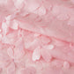 CV Linens Flower Petal Taffeta Round 115" Tablecloth - Pink