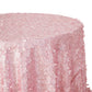 CV Linens Flower Petal Taffeta Round 115" Tablecloth - Pink