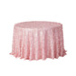 CV Linens Flower Petal Taffeta Round 115" Tablecloth - Pink