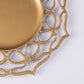 Petal Edge Acrylic Charger Plate - Gold