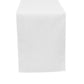 Premium Linen-Look Panama Weave Table Runner - White