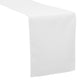 Premium Linen-Look Panama Weave Table Runner - White