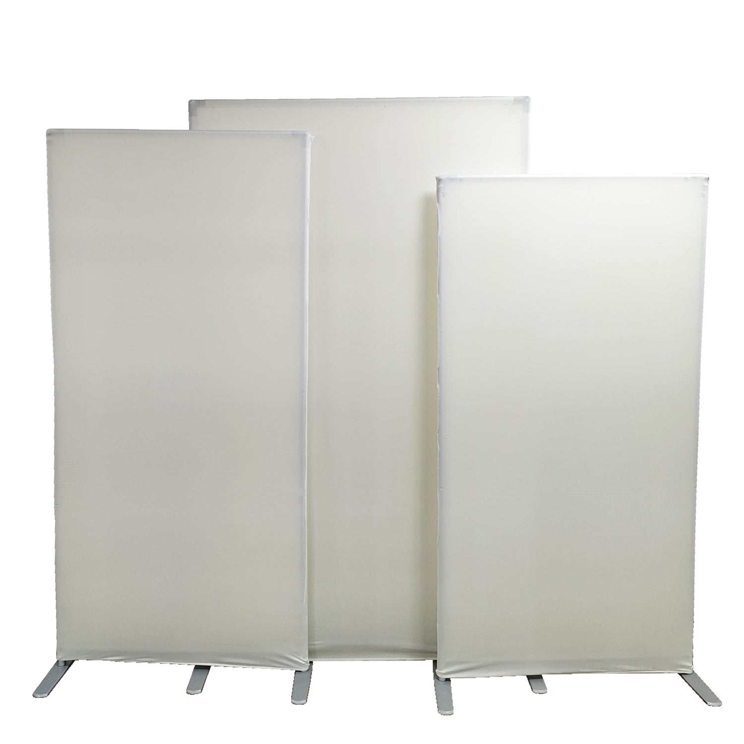 Spandex Arch Covers for Heavy Duty Rectangular Backdrop Frame 3pc/set - Ivory