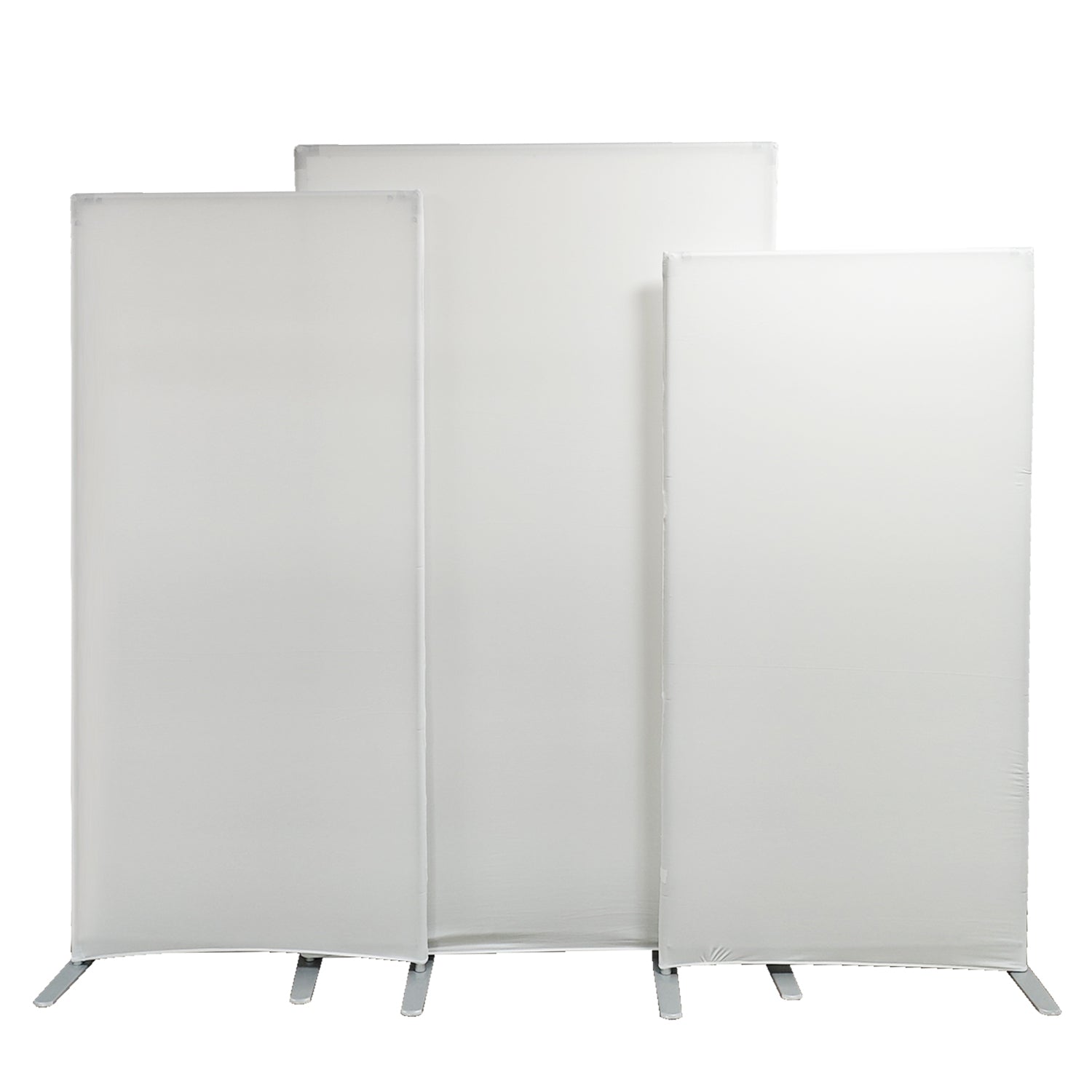 Spandex Arch Covers for Heavy Duty Rectangular Backdrop Frame 3pc/set - White