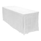 Flurries 90"x132" Rectangular Tablecloth - White