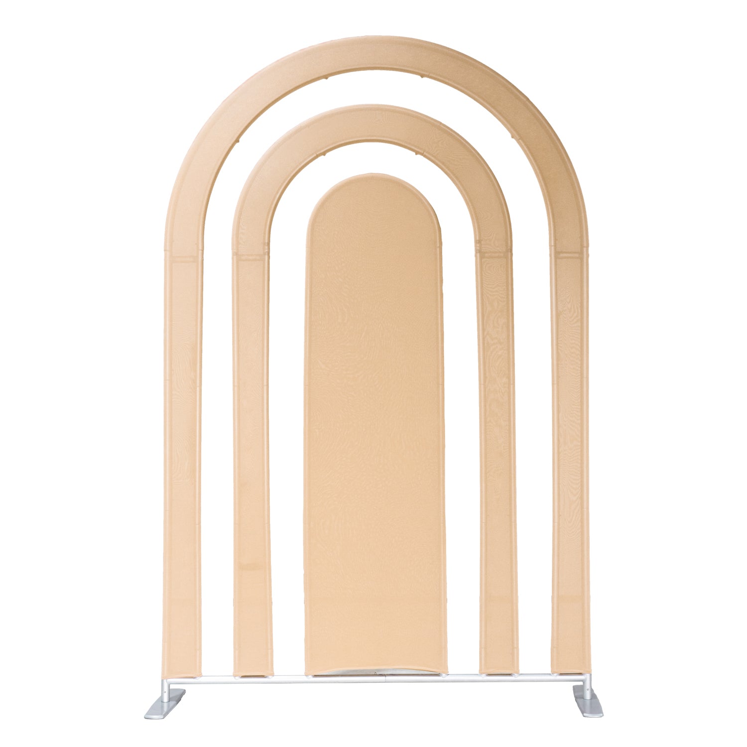 Spandex Cover for Rainbow Multi-Tier Arch (3 pc/set) - Champagne