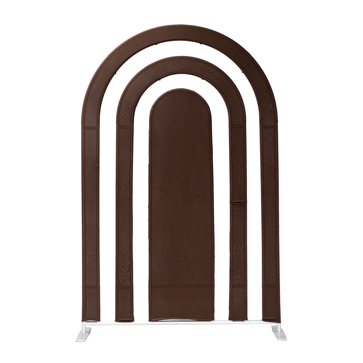 Spandex Cover for Rainbow Multi-Tier Arch (3 pc/set) - Chocolate Brown