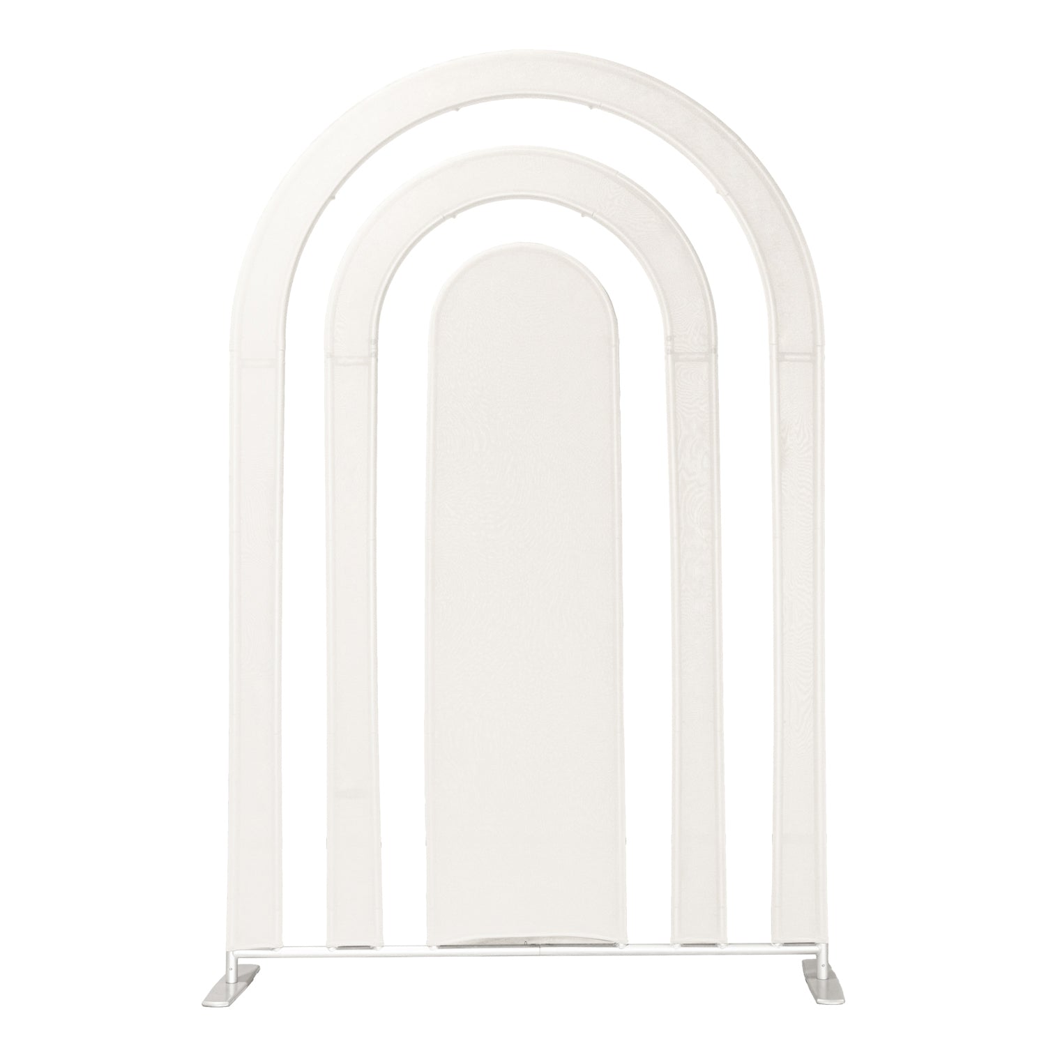 Spandex Cover for Rainbow Multi-Tier Arch (3 pc/set) - Ivory