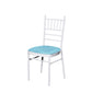 5 pcs/pk Velvet Spandex Chiavari Seat Pad Cover - Baby Blue