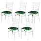 5 pcs/pk Velvet Spandex Chiavari Seat Pad Cover - Emerald Green