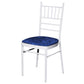 CV Linens 5 pcs/pk Velvet Spandex Chiavari Seat Pad Cover - Navy Blue