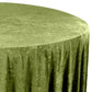 Velvet 120" Round Tablecloth - Dark Sage Green